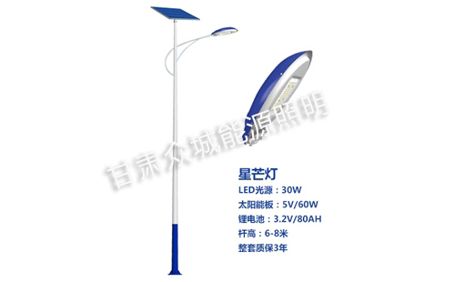 湟中太阳能路灯核心技术参数解读